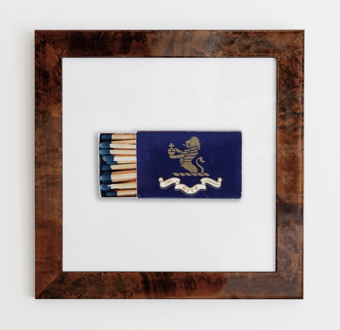 The Ritz London Matchbox Framed Print
