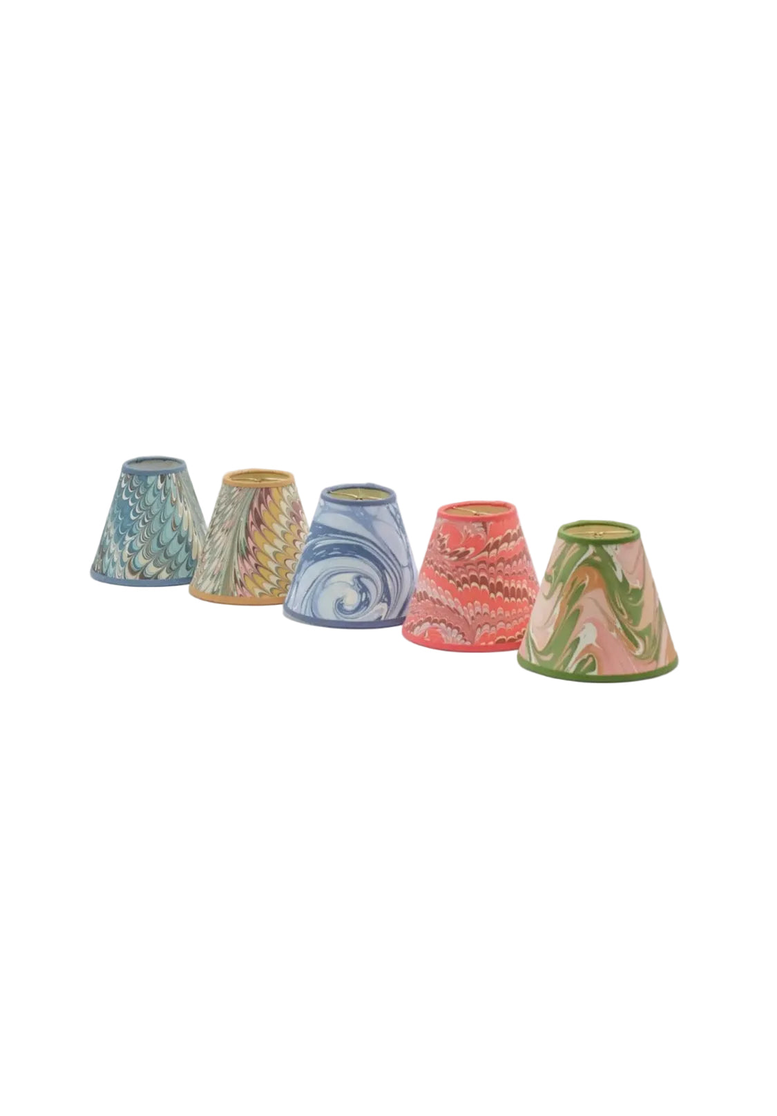 Blue Drift Marbled Clip-On Shade