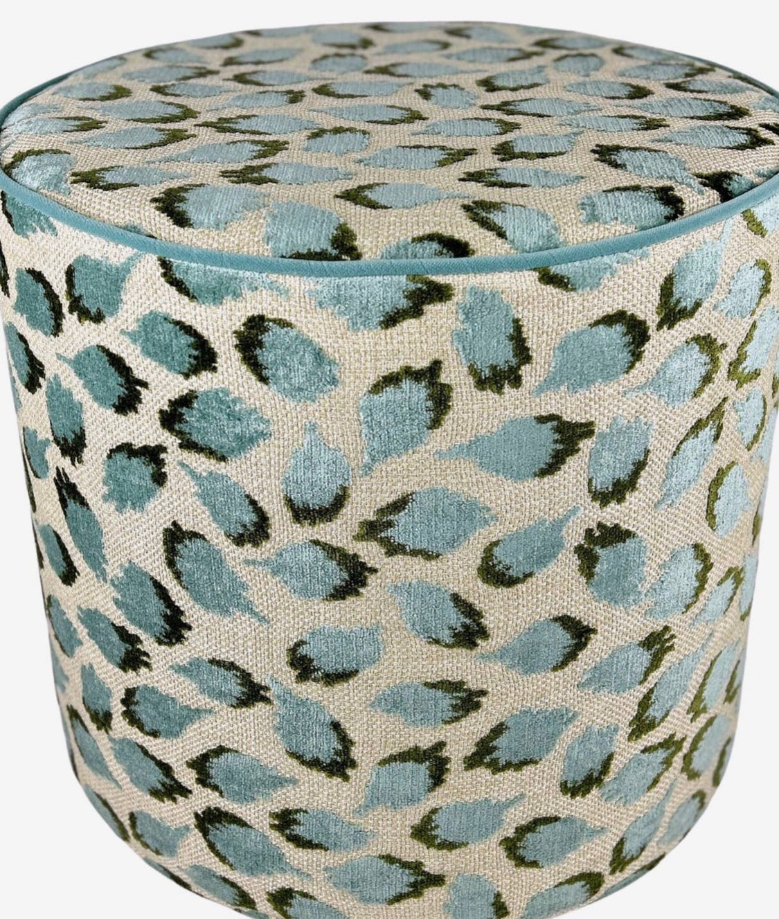 Aqua Mist Ottoman