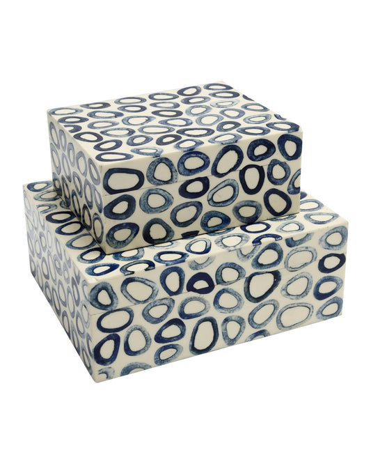 Indigo Bone Box Set by Currey and Company