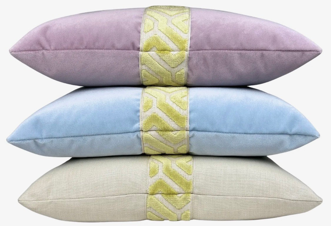Wisteria Velvet Lumbar Pillow