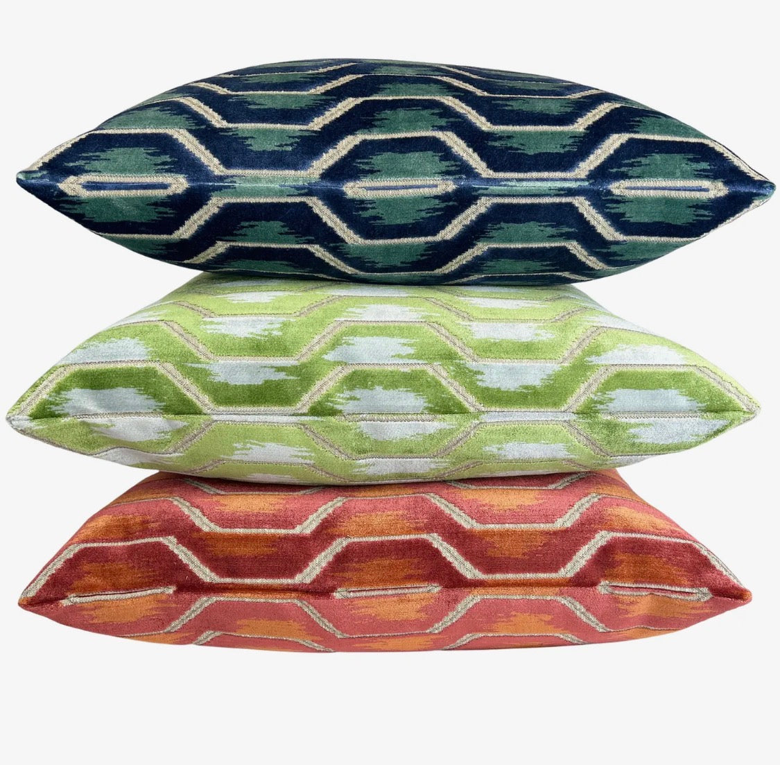 Peridot Sky Velvet Lumbar Pillow