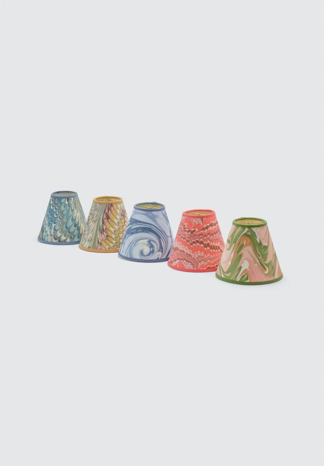 Blue Drift Marbled Clip-On Shade