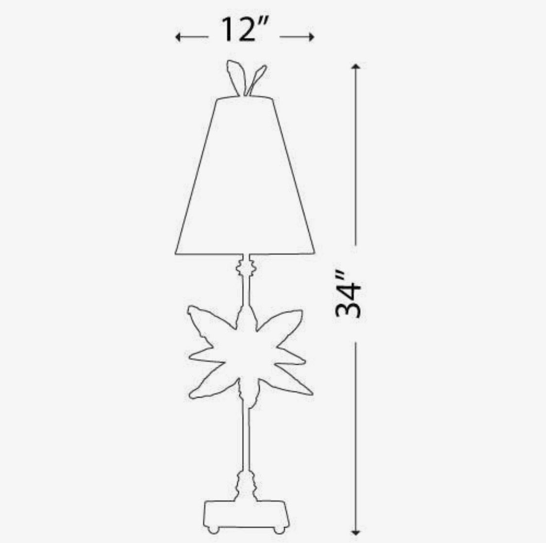 Gold Azalea Table Lamp by Lucas McKearn