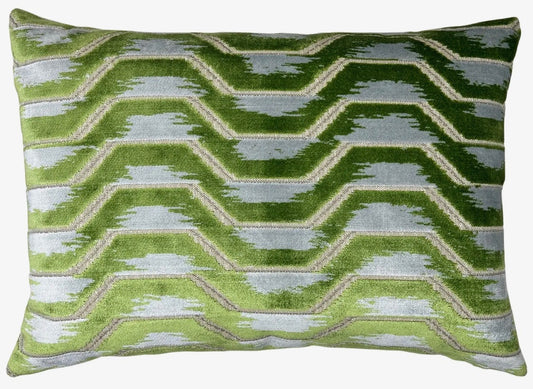 Peridot Sky Velvet Lumbar Pillow