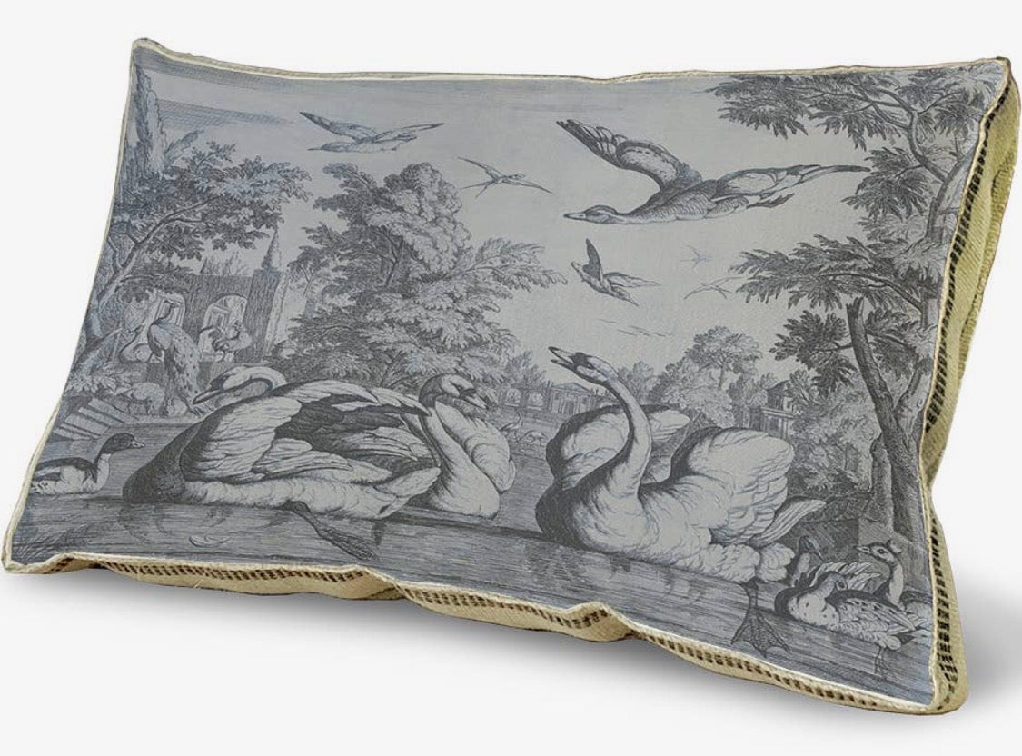 English Swan Lumbar Pillow