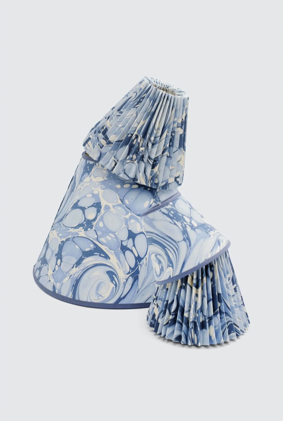 Blue Drift Marbled Clip-On Shade