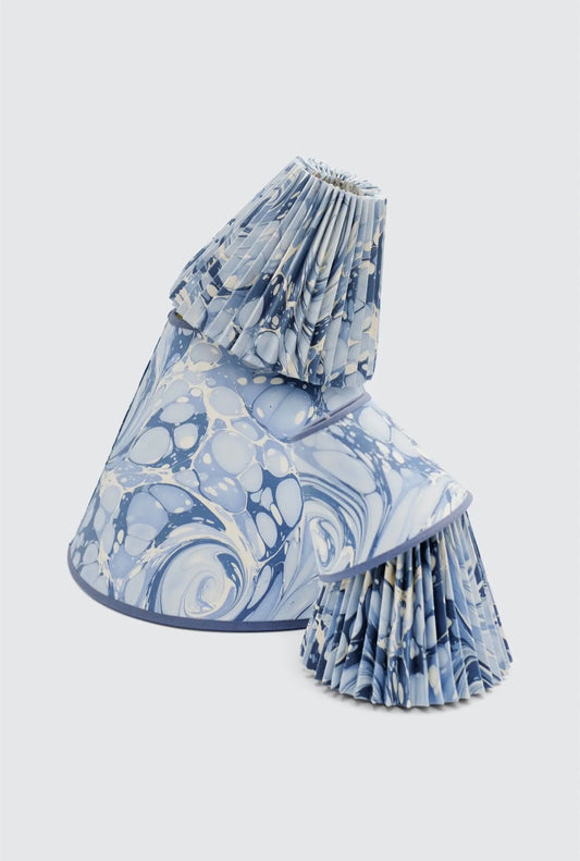 Blue Drift Marbled Clip-On Shade
