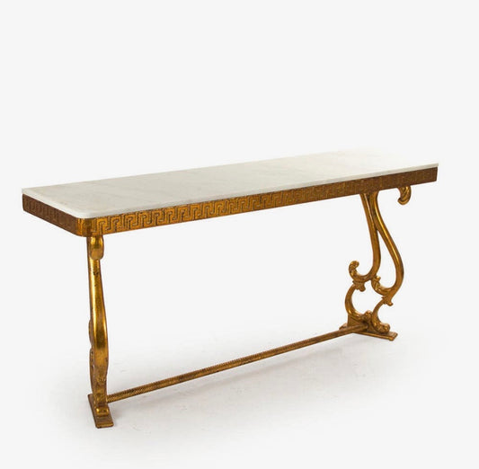 Athena Marble Top Console Table
