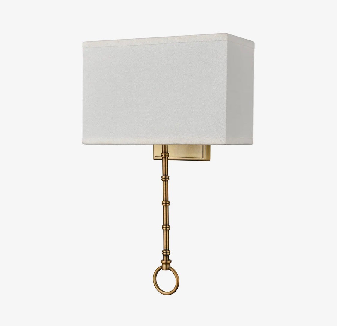 Shannon 17” Two-Light Sconce | Warm Brass