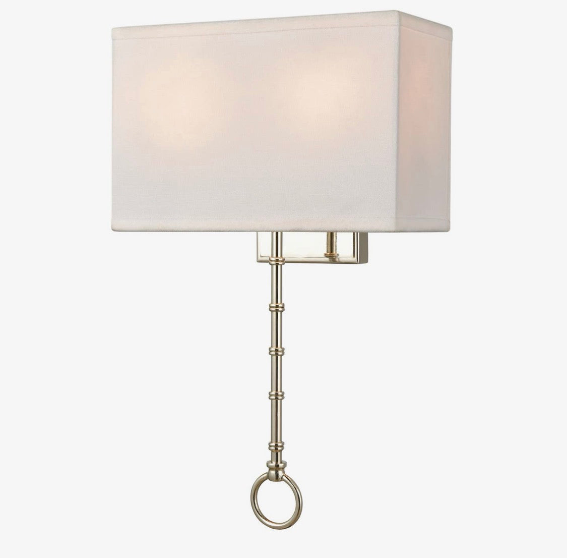 Shannon 17” Two-Light Sconce | Polished Chrome