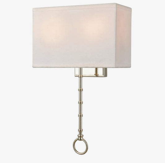 Shannon 17” Two-Light Sconce | Polished Chrome
