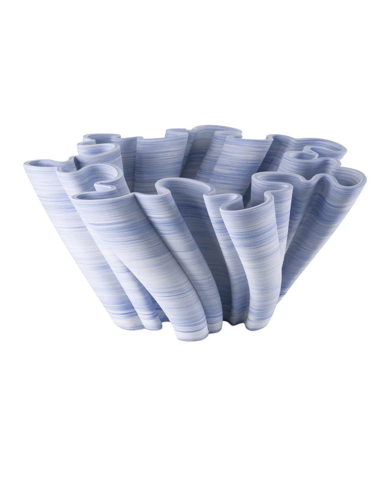 Twirl Blue Bowl by Currey and Company