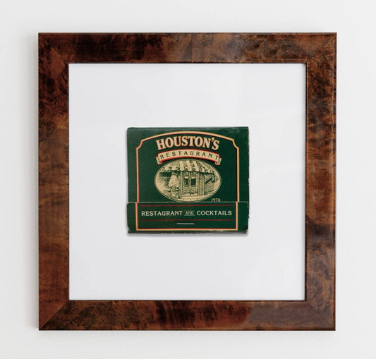 Houston’s Framed Matchbook Print