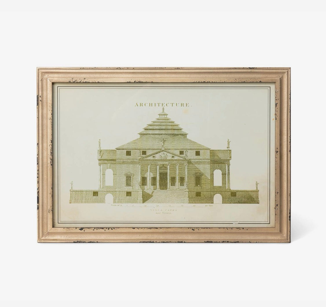 European Architectural Framed Prints (Set of 2)